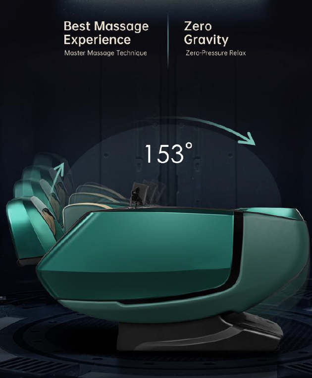 Masážne kreslo Damico Repor polohovanie zero gravity